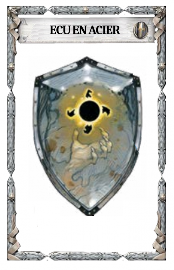 Armure - Ecu en acier Dos